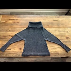 Grey cowl neck fashion sweater
